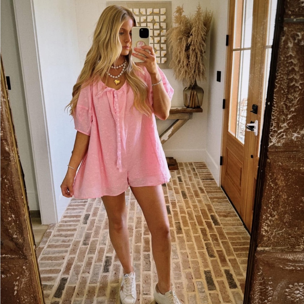Peach Love California Pink Romper